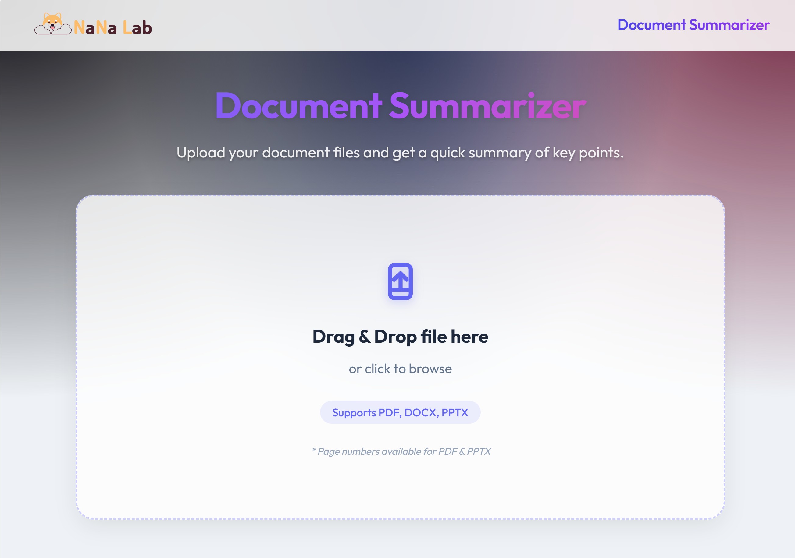 Document Summarizer